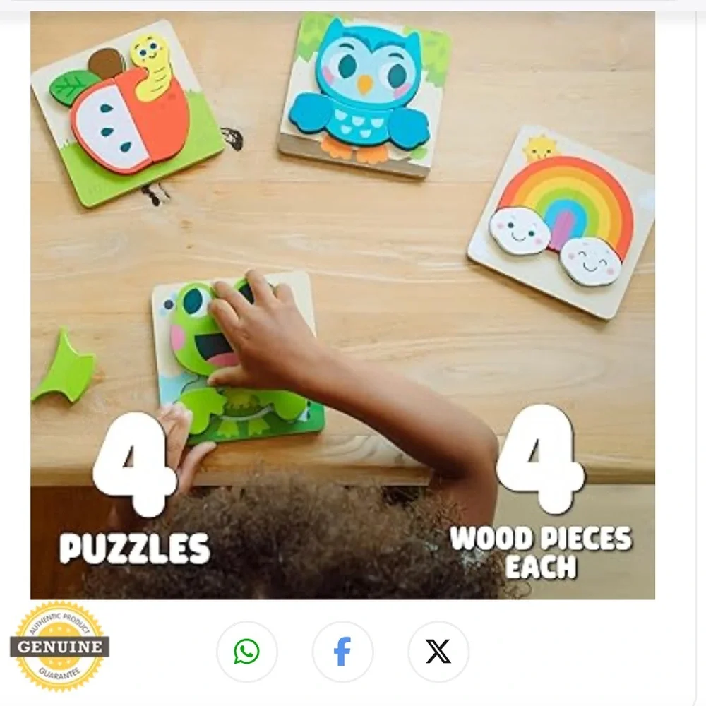 Colorful Animal and Nature Puzzle Set for Kids